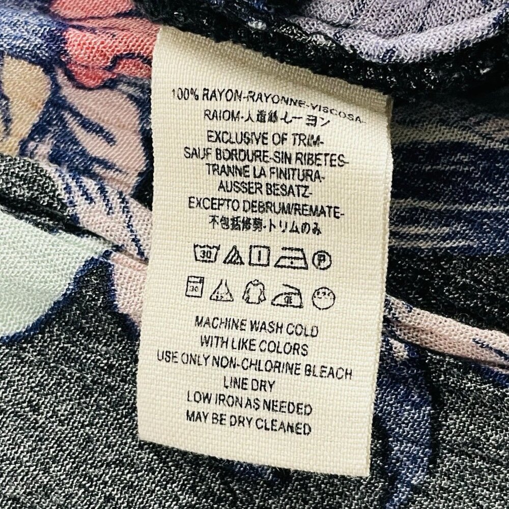 Free People Tree Swing Tunic Womens Size L Night Combo Black Floral Fairy NWT - Picture 5 of 9